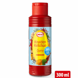 Hela Kruiden Ketchup Curry <30% suiker 6x300 ml